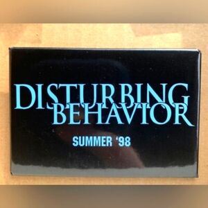 Disturbing Behavior Movie Promo Ad Pin-Back Button